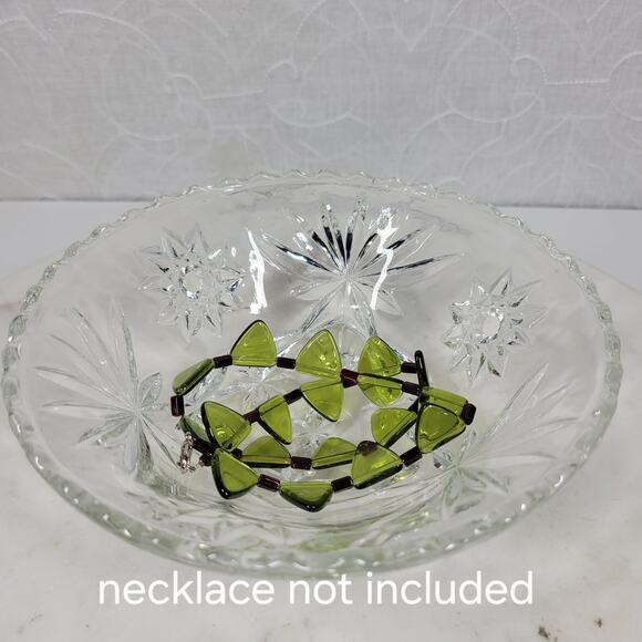 Vintage Crystal 3 Toed Footed Cut Glass Bowl 6.5"x2.5" Clear Candy Trinket Dish - Picture 3 of 16